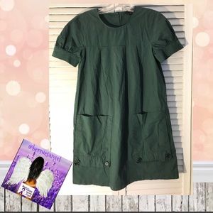 Theory Dark Green Dress  Size 6 NWOT
